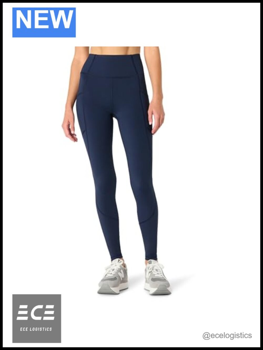 High Waist Full Length Leggings with Pockets for Gym Workout